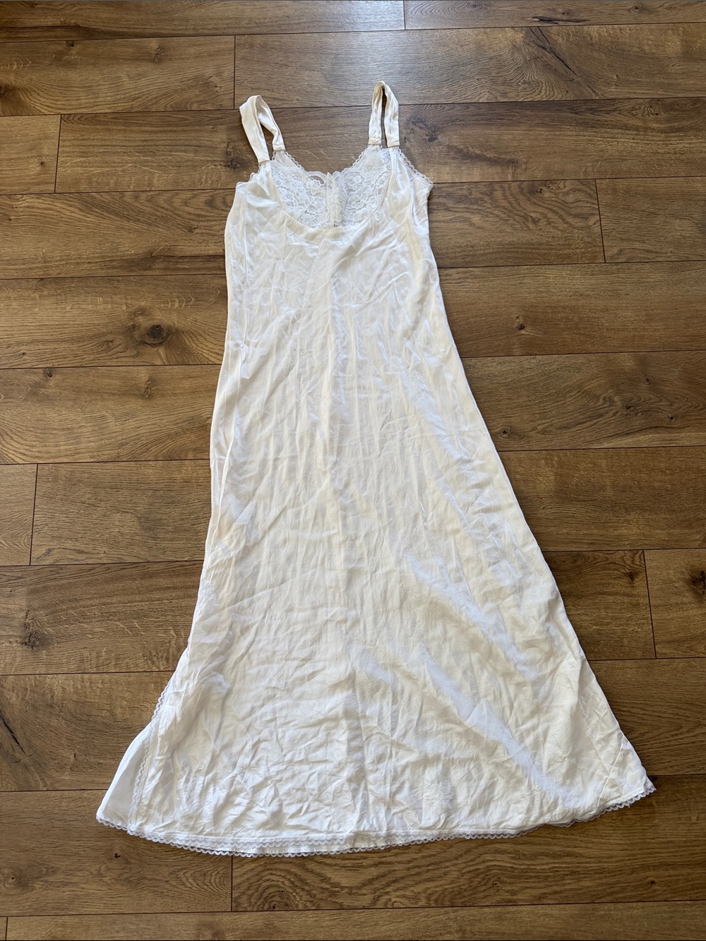 Winter Silk 100% Silk White Slip Dress